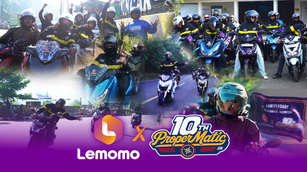 Lemomo Hadir di Perayaan 10 Tahun Proper Matic, Dukung Pertumbuhan Komunitas Motor di Indonesia 